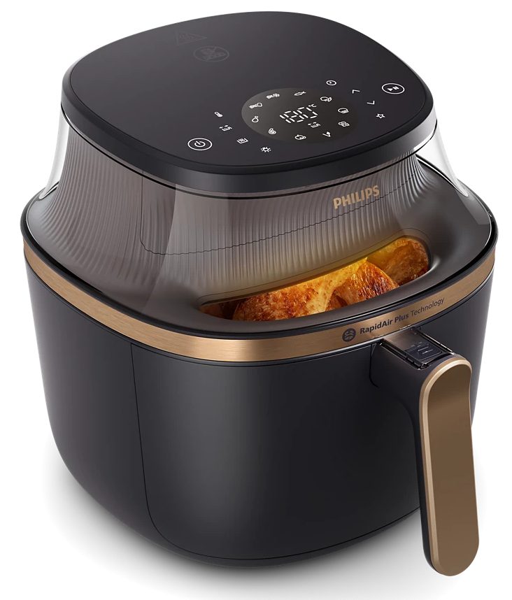 PHILIPS 3000 Series NA342/00 7,2 literes forrólevegős sütő betekintőablakkal – 2. kép