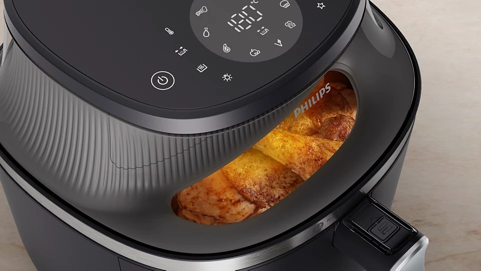 PHILIPS 3000 Series NA342/00 7,2 literes forrólevegős sütő betekintőablakkal – 3. kép