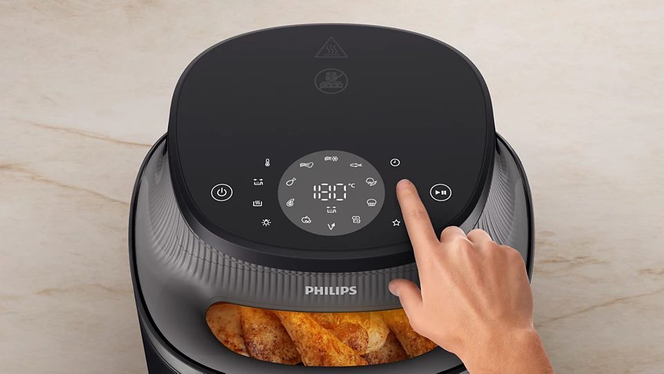 PHILIPS 3000 Series NA342/00 7,2 literes forrólevegős sütő betekintőablakkal – 5. kép