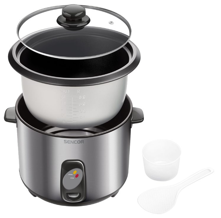 SENCOR SRM 2800SS automata rizsfőző 2,8 literes tapadásmentes edénnyel – 3. kép
