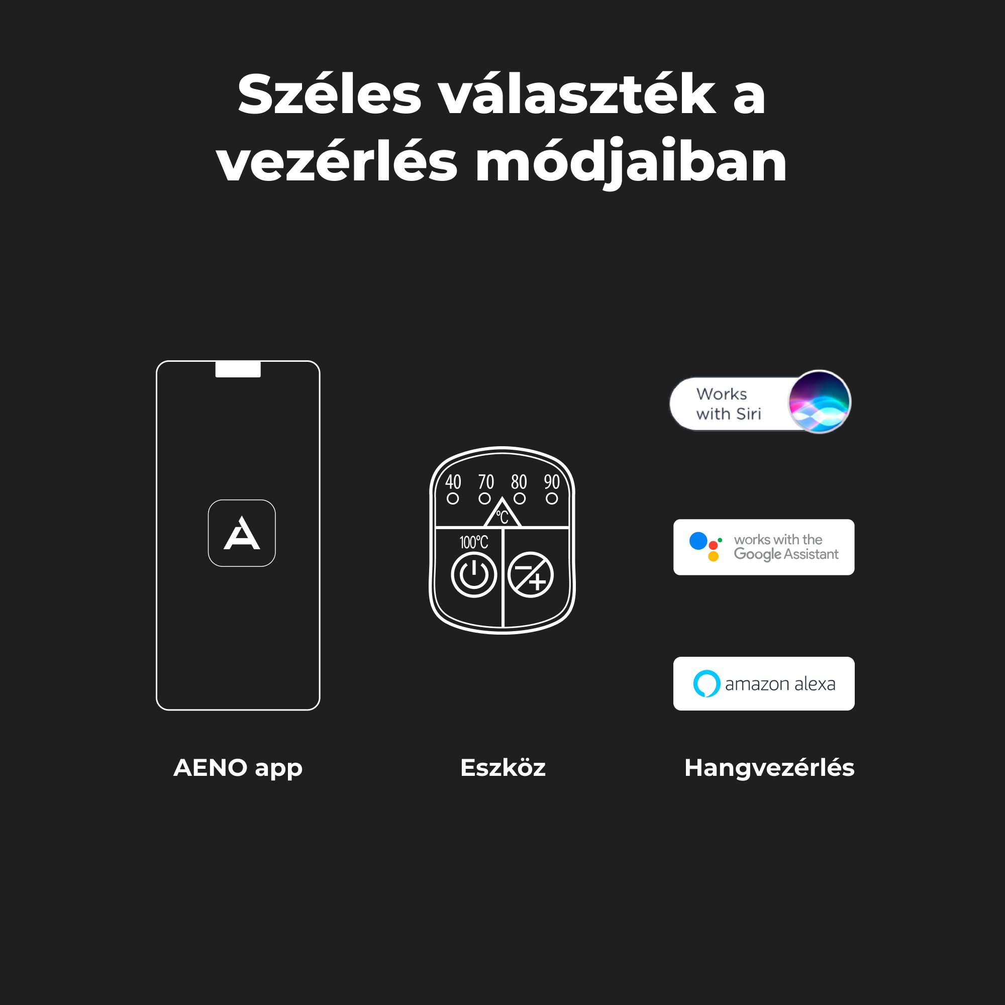 AENO AEK0001S intelligens, hőfokszabályozós elektromos vízforraló – 11. kép