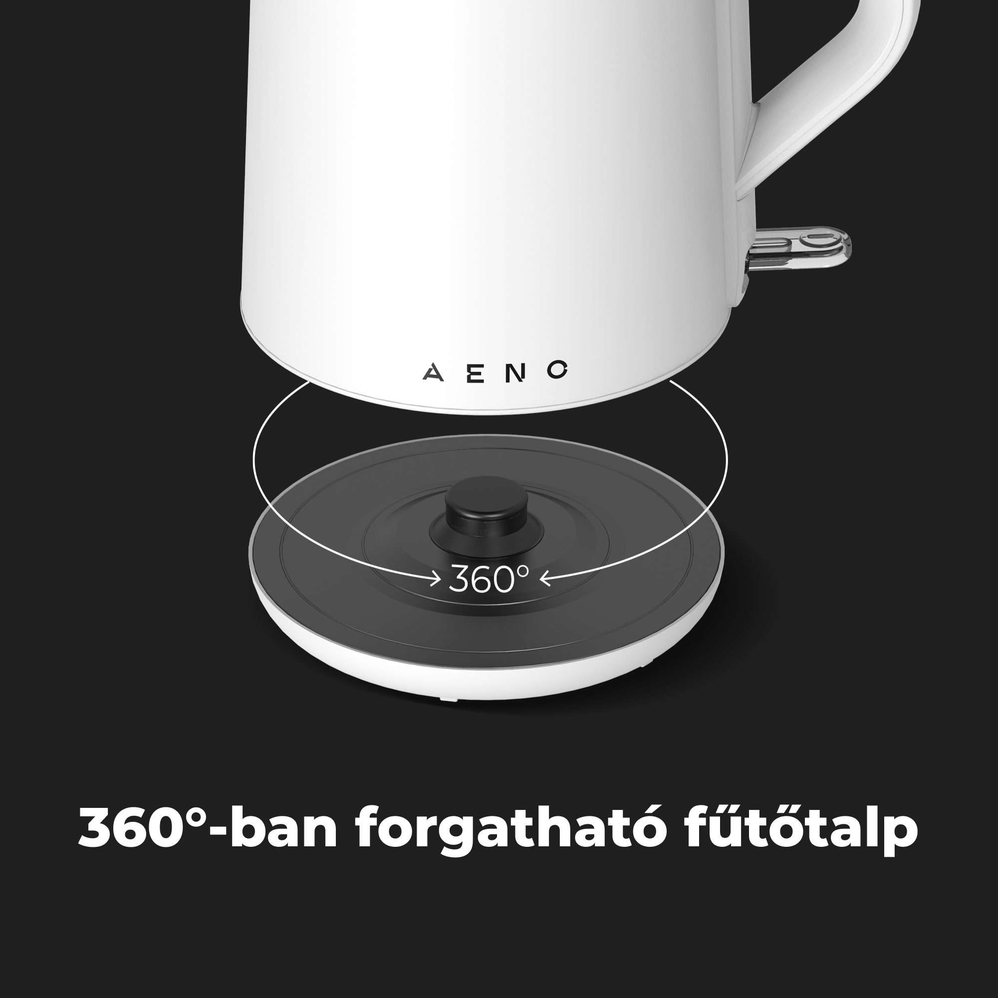 AENO AEK0002 duplafalú elektromos vízforraló, 2 l, 2200 W – 8. kép