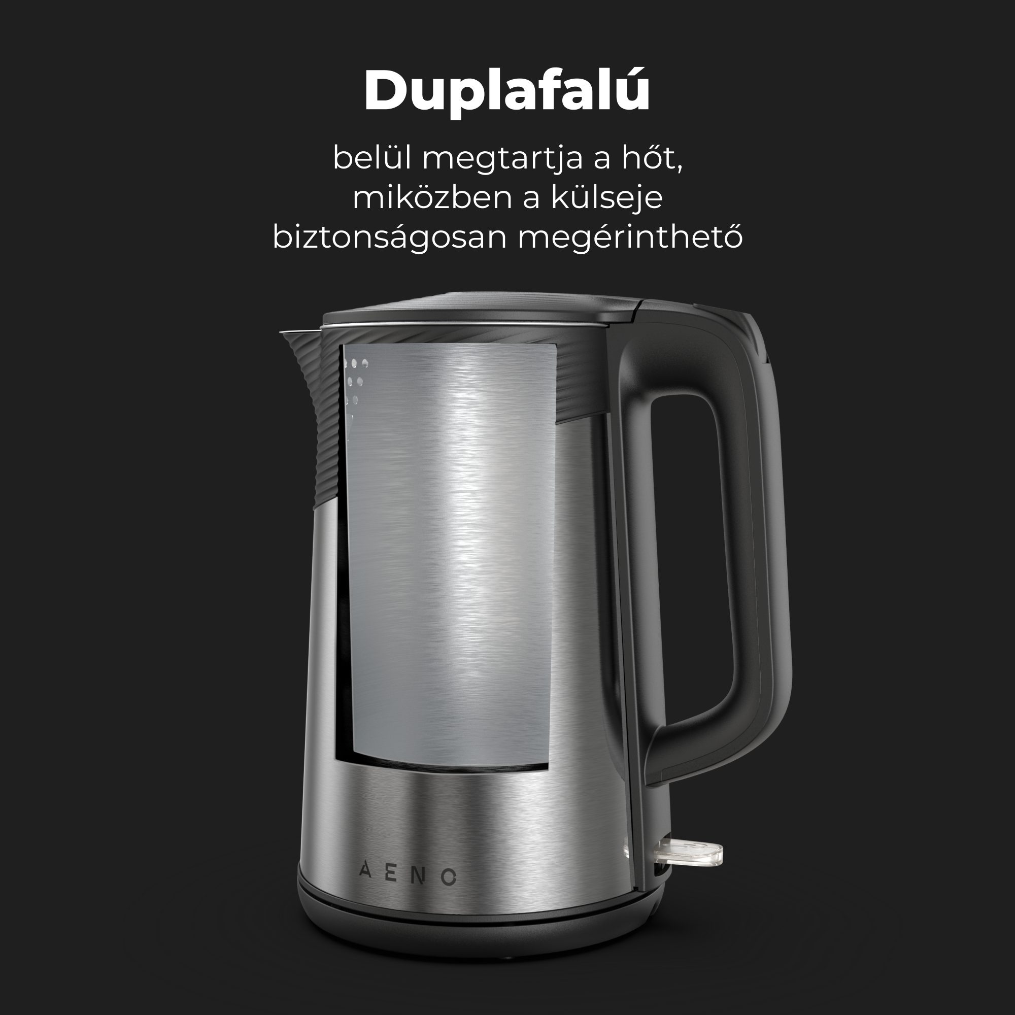 AENO AEK0003 duplafalú elektromos vízforraló Strix® vezérlővel – 4. kép