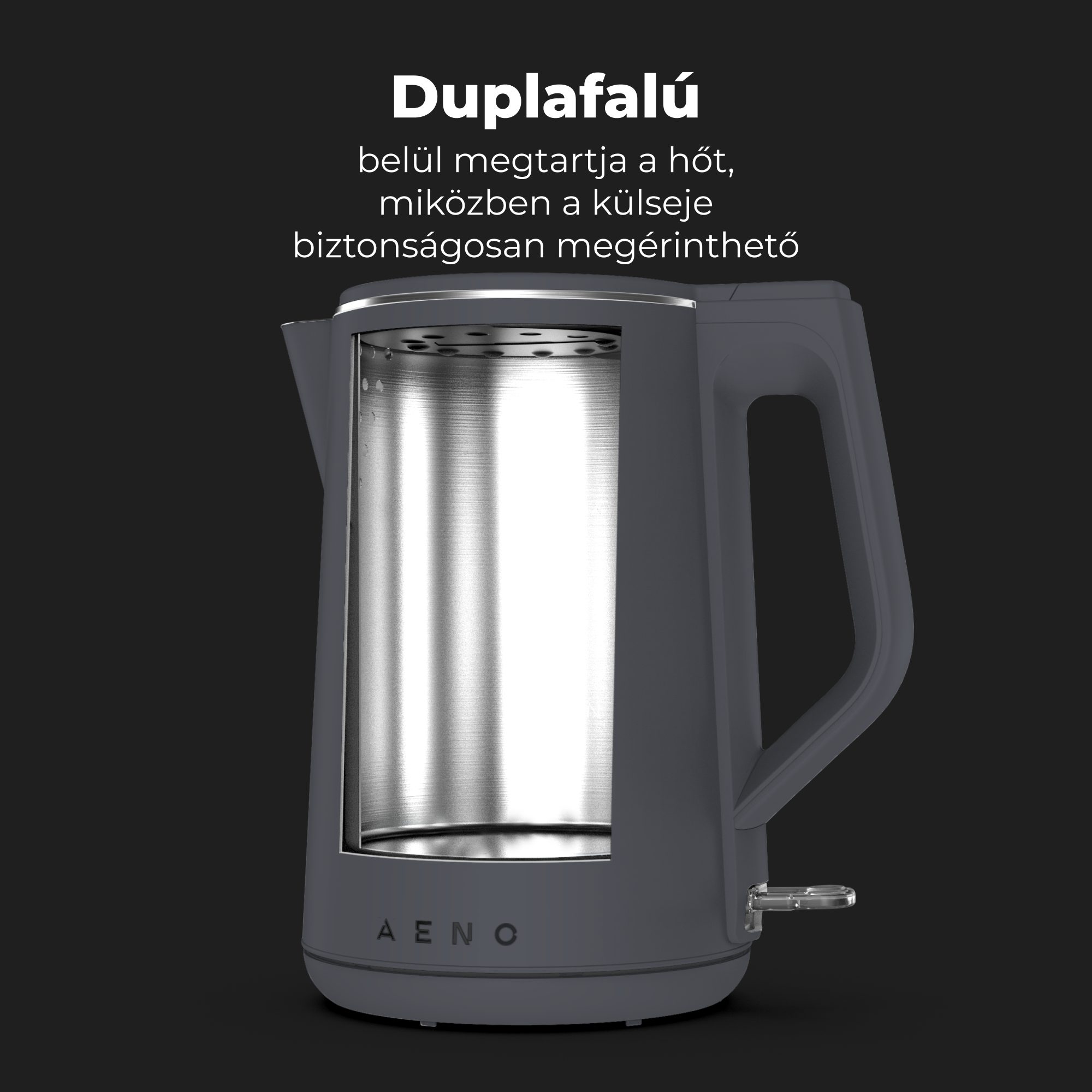 AENO AEK0004 duplafalú elektromos vízforraló Strix vezérlővel – 4. kép