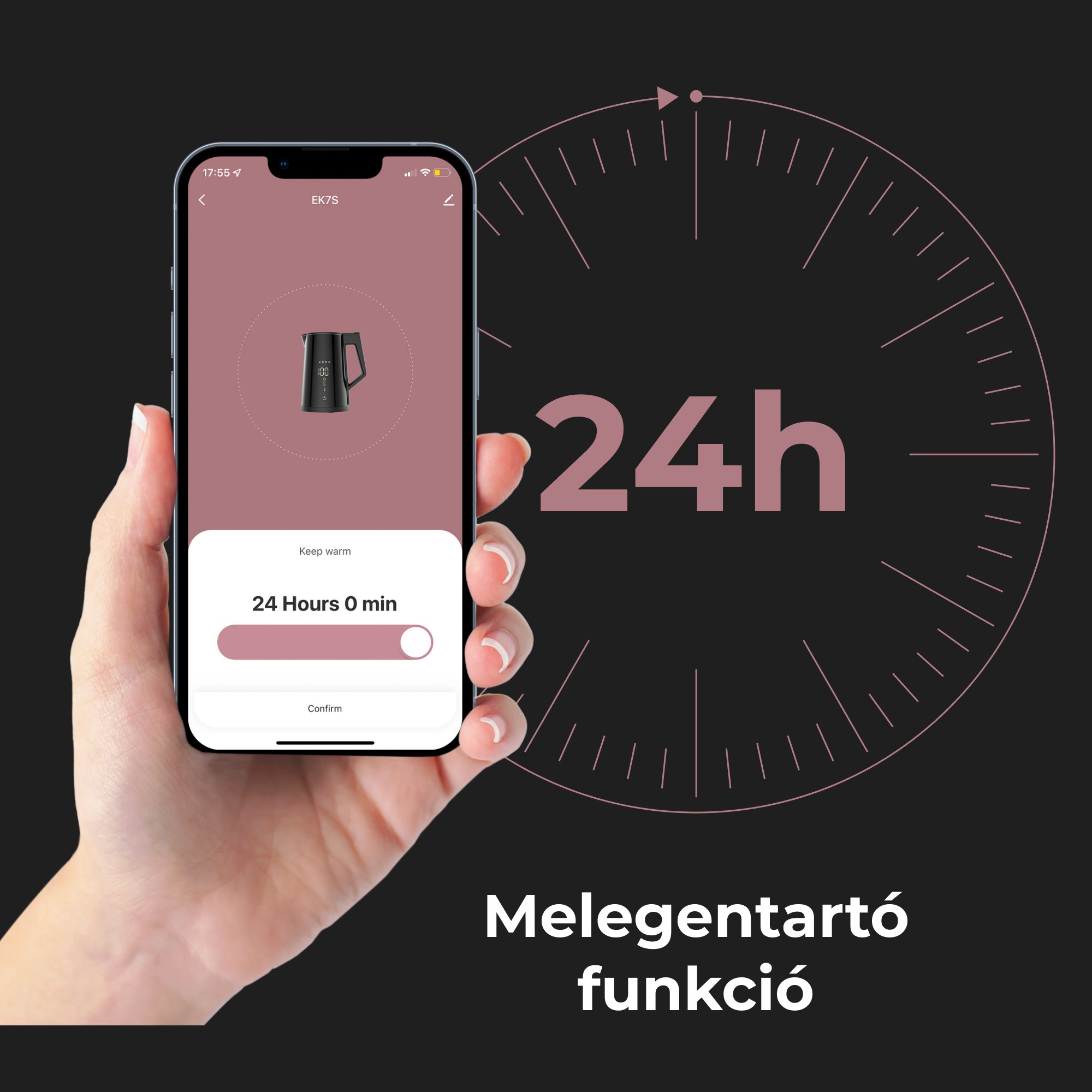 AENO AEK0007S intelligens elektromos vízforraló Wi-Fi-vezérléssel – 13. kép