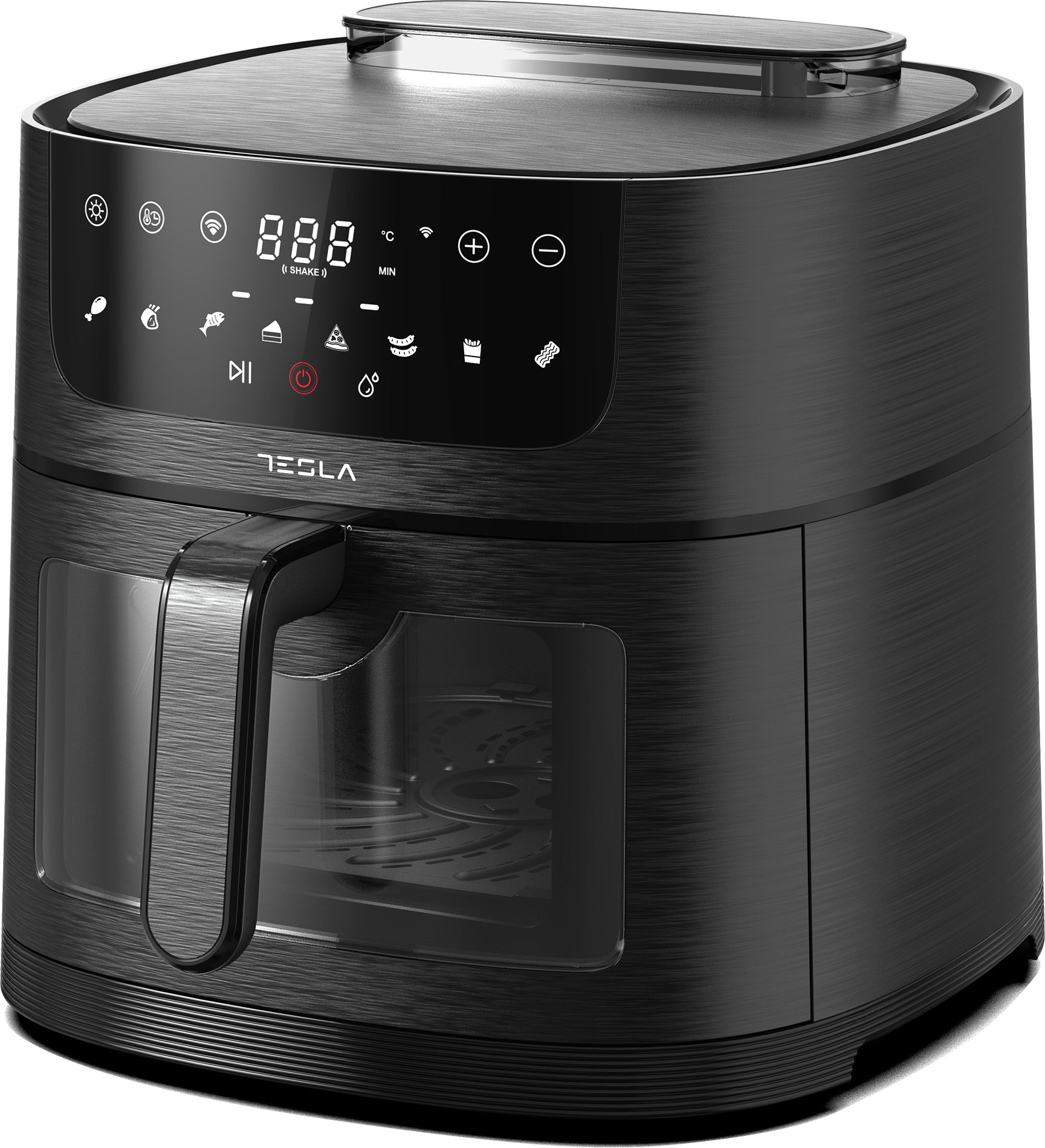 TESLA AF810BGW 8 literes, alkalmazással vezérelhető forrólevegős sütő – 3. kép