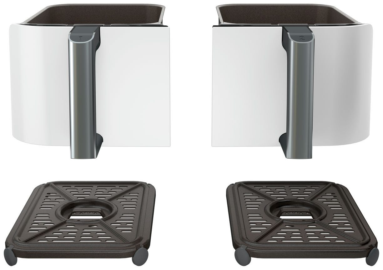 NINJA AF400EUWH Foodi MAX Dual Zone 9,5 l-es fehér forrólevegős sütő – 7. kép