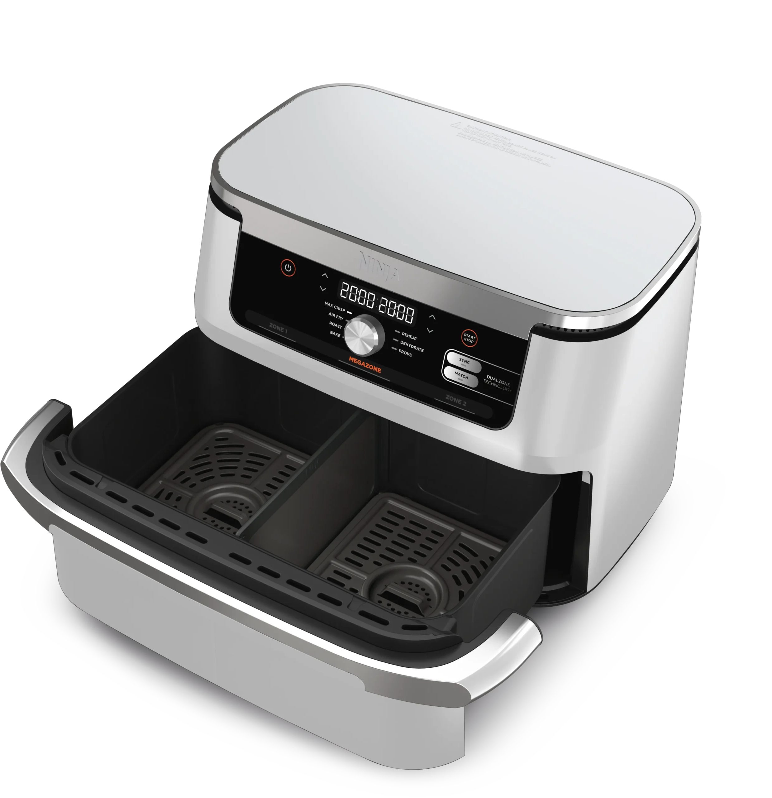 NINJA AF500EUWH Foodi FlexDrawer Dual 10,4 l-es forrólevegős sütő – 2. kép