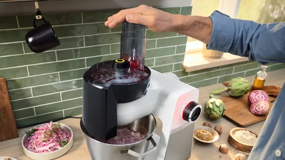 BOSCH VeggieLove zöldségszeletelő és aprítókészlet MUMS6, MUM9 robotgépekhez – 3. kép
