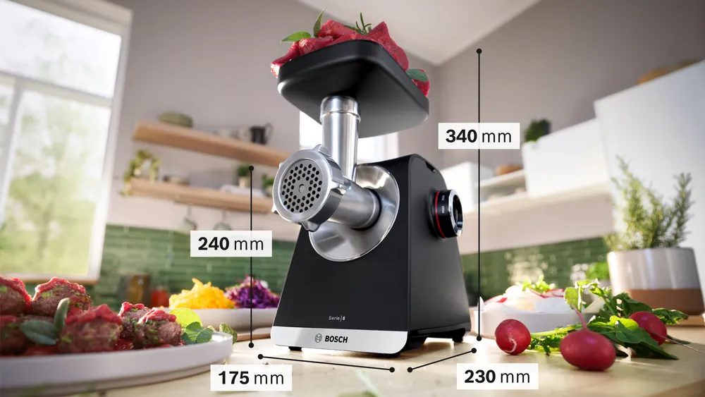 BOSCH MFWS650B MultiPower S6 húsdaráló 2100 W-os motorral és passzírozóval – 14. kép