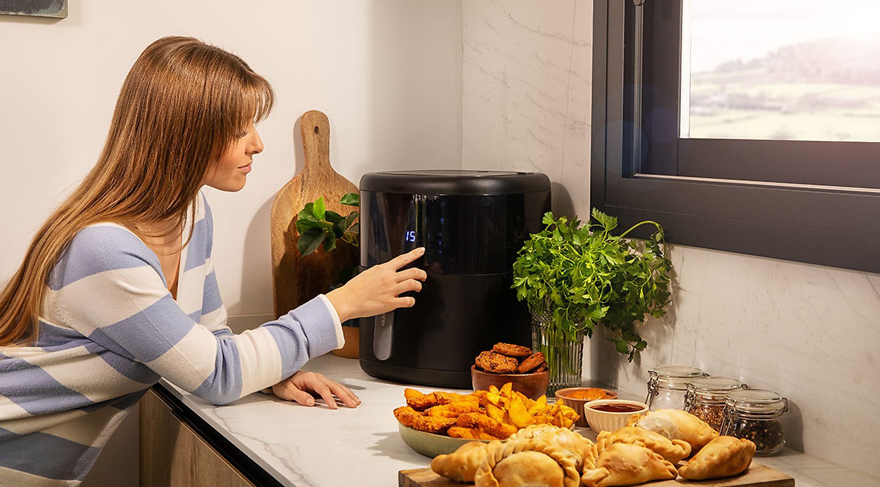 CECOTEC 4992 Cecofry Bombastik 6000 forrólevegős sütő 6 literes kosárral – 9. kép