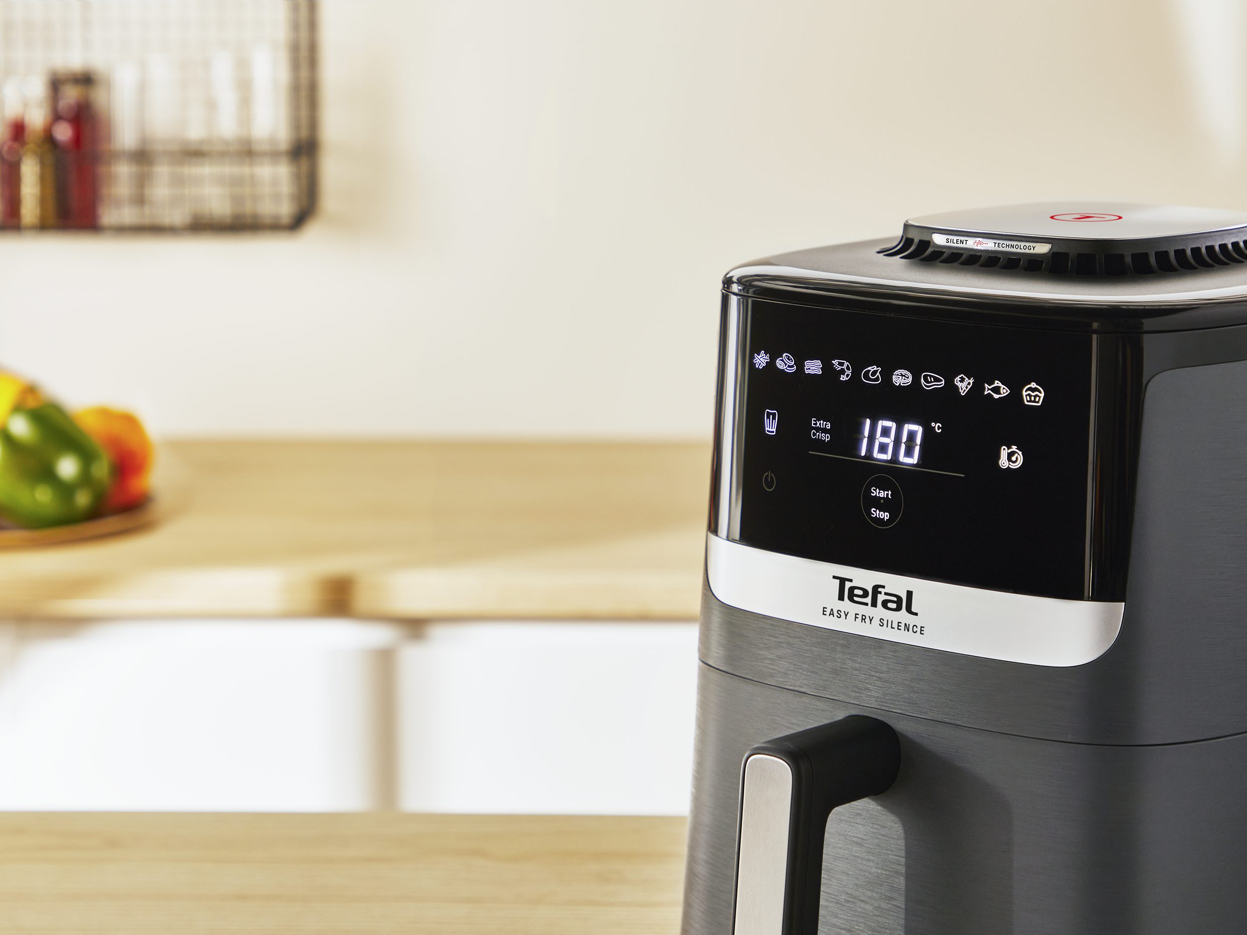 TEFAL EY551HE0 Easy Fry Silence XL 5 literes forrólevegős sütő – 2. kép