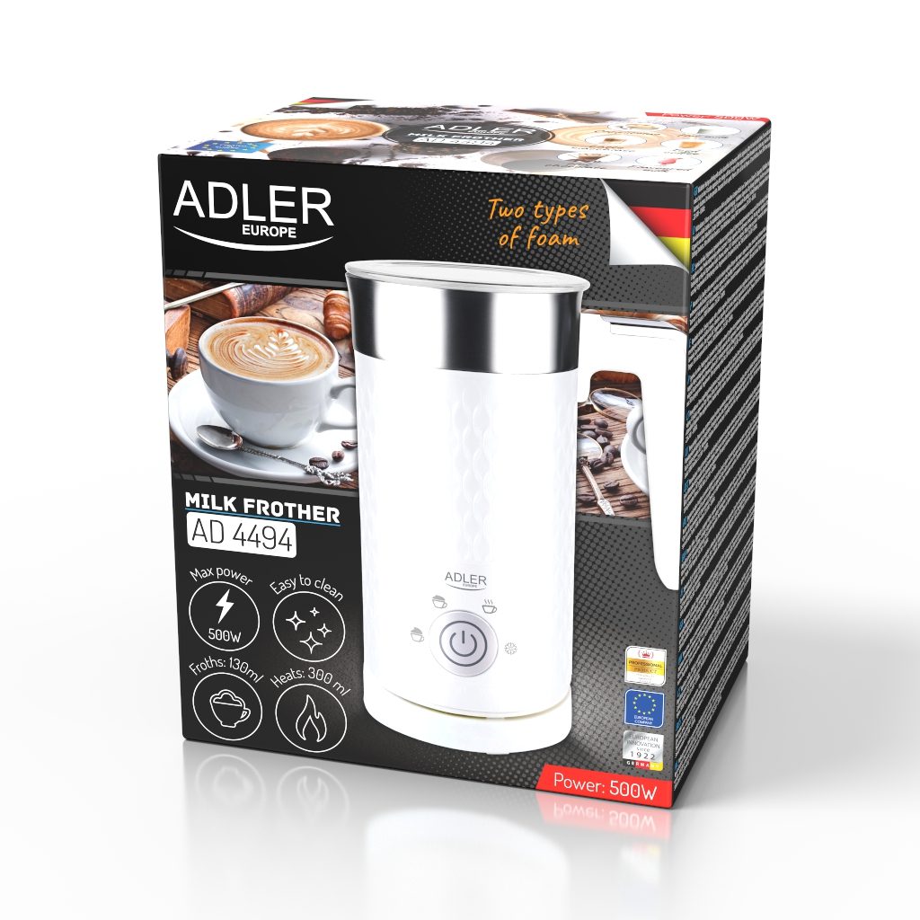 ADLER AD4494white fehér tejhabosító 4 funkcióval, 500 W – 9. kép