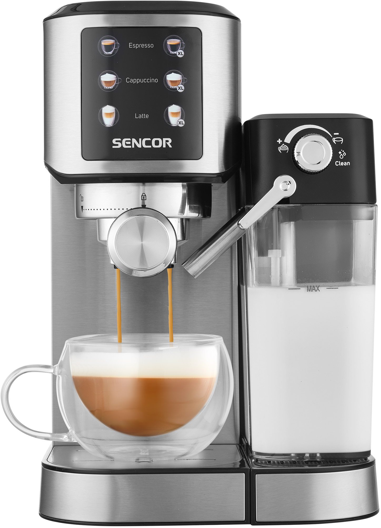 SENCOR SES 4910SS félautomata kávéfőző OneTouch vezérléssel – 2. kép