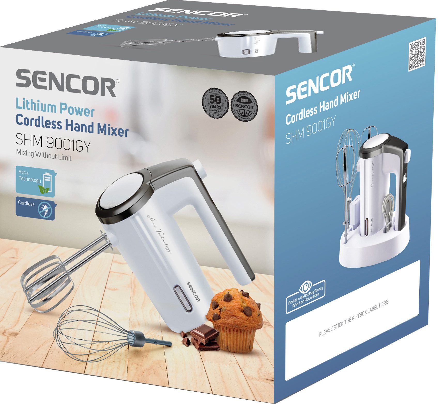 SENCOR SHM 9001GY vezeték nélküli kézimixer 3 sebességfokozattal – 10. kép