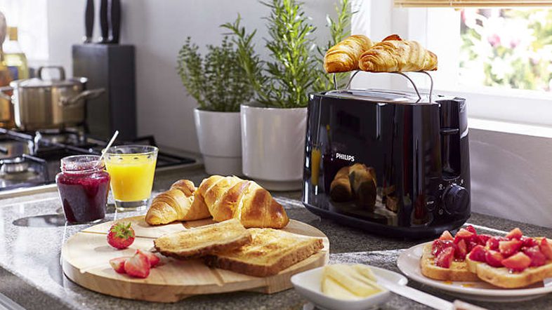PHILIPS HD2582/90 fekete kenyérpirító 8 pirítási fokozattal – 4. kép