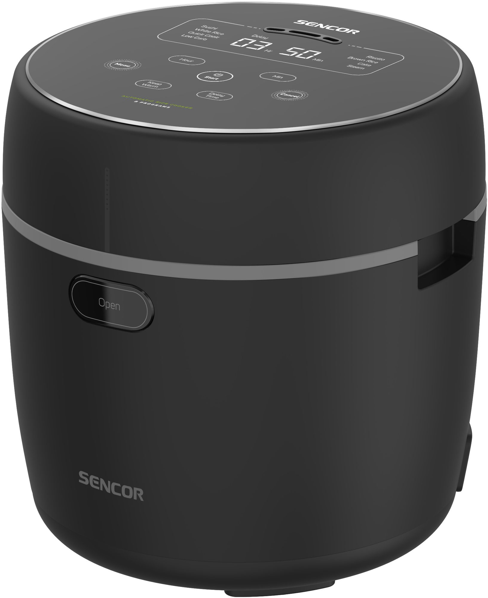 SENCOR SRM 0671BK Low Carb digitális rizsfőző 8 programmal, 0,6 l – 2. kép