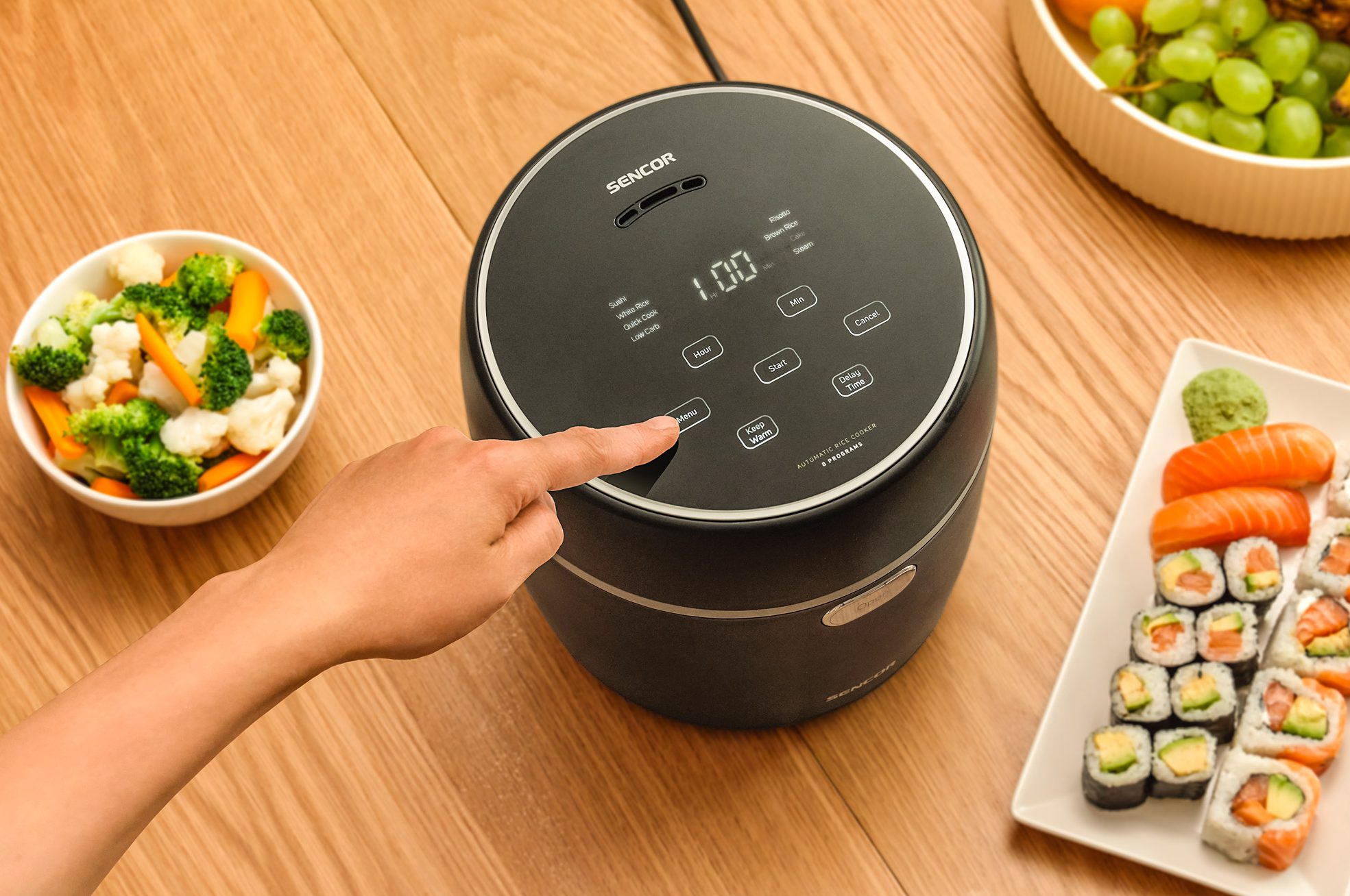 SENCOR SRM 0671BK Low Carb digitális rizsfőző 8 programmal, 0,6 l – 12. kép