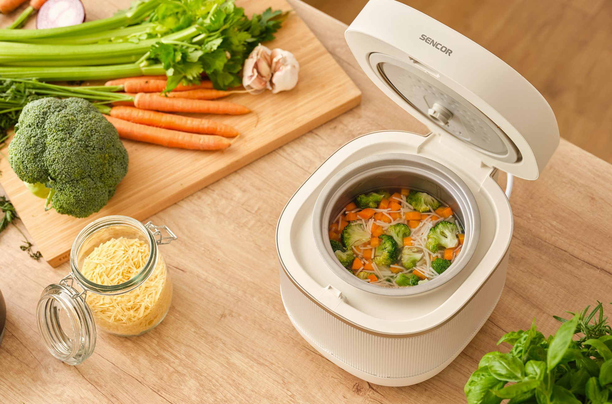 SENCOR SRM 2000WH Low Carb rizsfőző 2 literes kapacitással – 10. kép