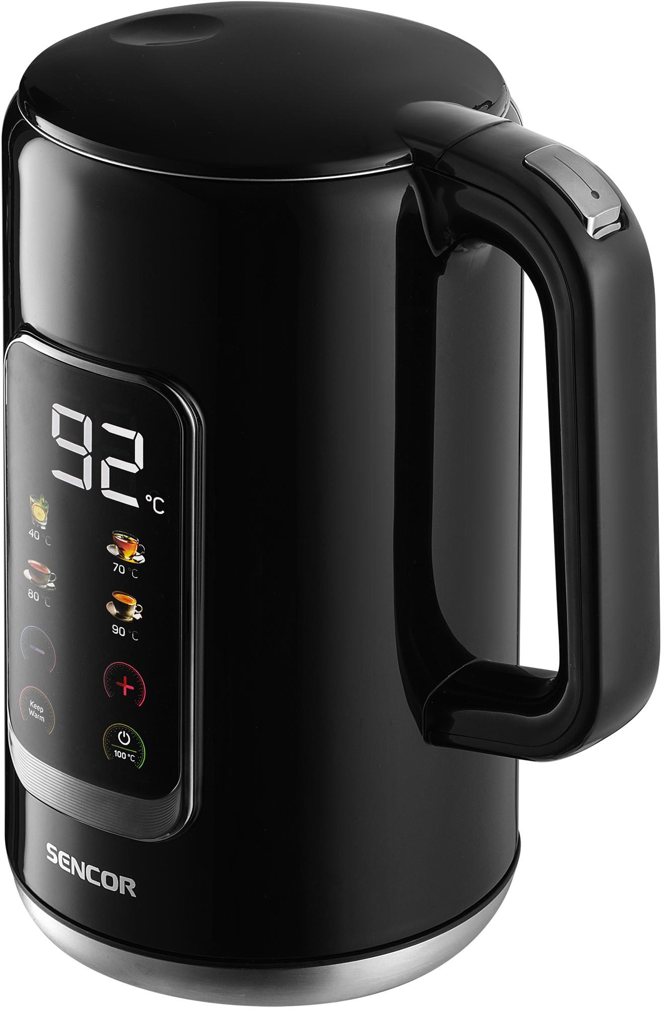 SENCOR SWK 0951BK duplafalú, hőfokszabályozós vízforraló, 1,7 l – 2. kép