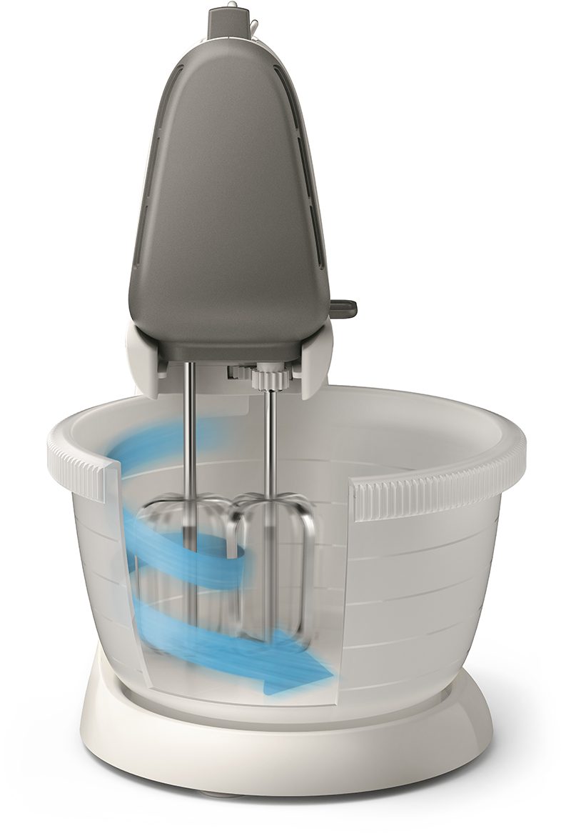 PHILIPS HR3745/00 tálas mixer 450 W-os motorral és 3 literes forgótállal – 6. kép