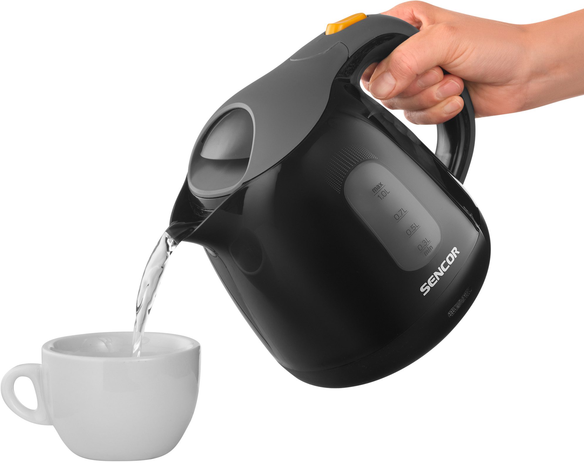 SENCOR SWK 1101BK 1 literes fekete vízforraló – 6. kép