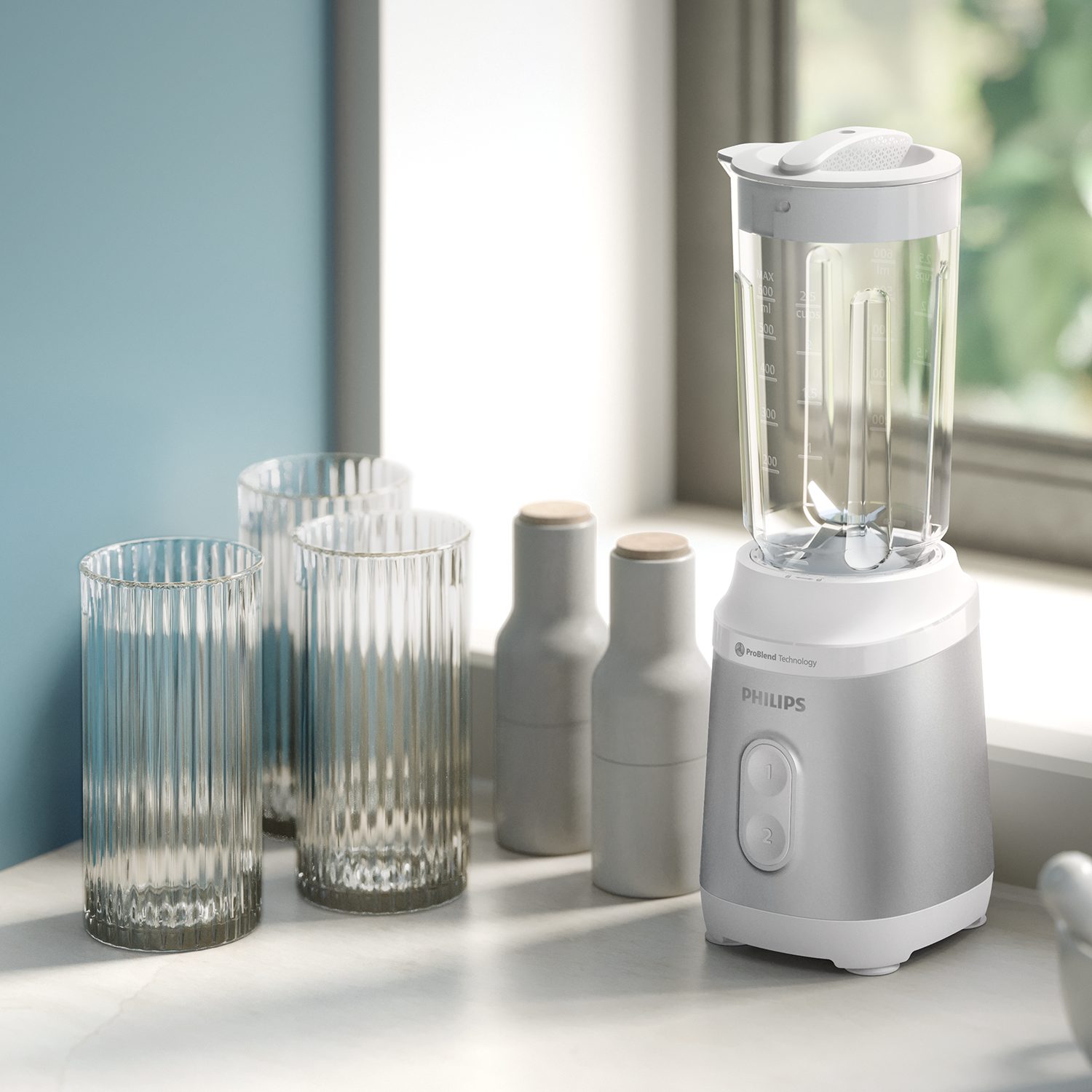 PHILIPS HR2510/90 kompakt turmixgép 0,6 literes kehellyel – 4. kép
