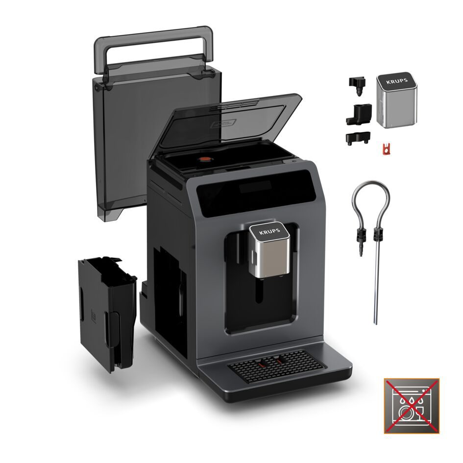 KRUPS EA898GF0 Evidence Hot&Cold automata kávéfőző 18 italprogrammal – 3. kép