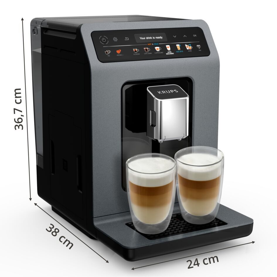 KRUPS EA898GF0 Evidence Hot&Cold automata kávéfőző 18 italprogrammal – 5. kép