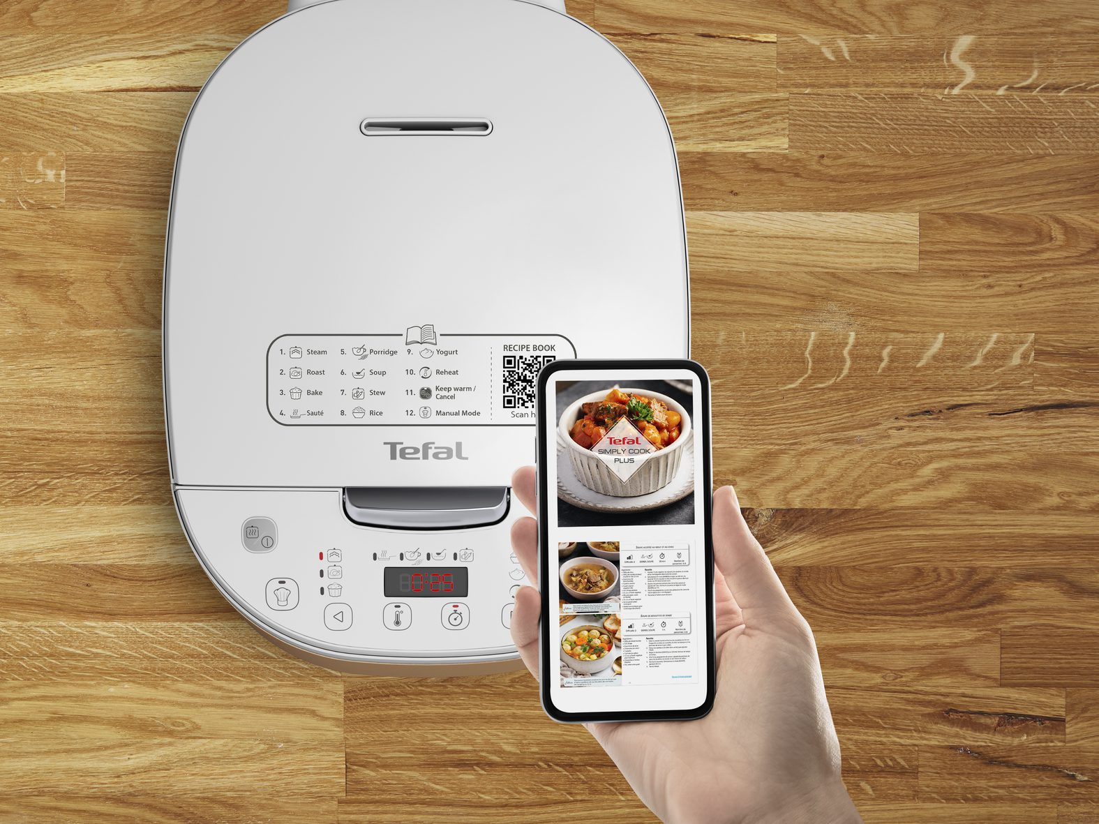 TEFAL RK6221E1 Simply Cook Plus 4 l-es többfunkciós elektromos kukta – 5. kép