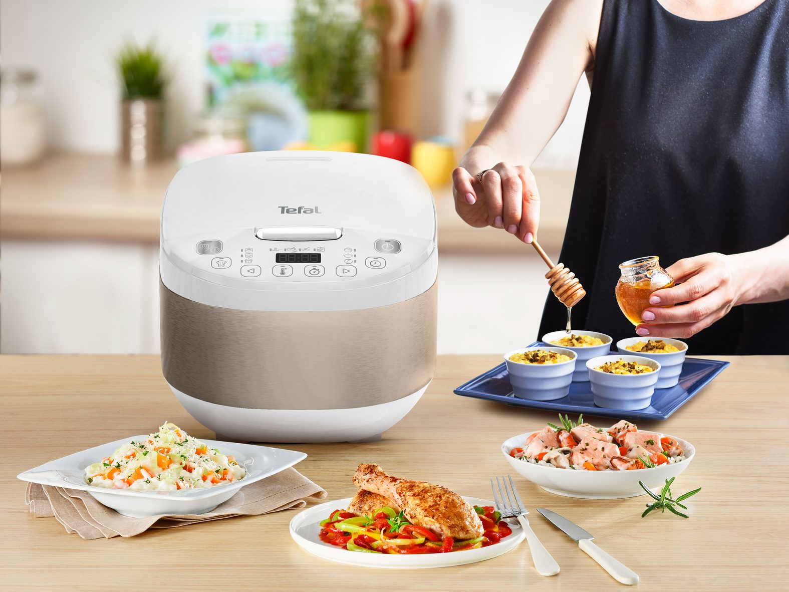 TEFAL RK6221E1 Simply Cook Plus 4 l-es többfunkciós elektromos kukta – 6. kép