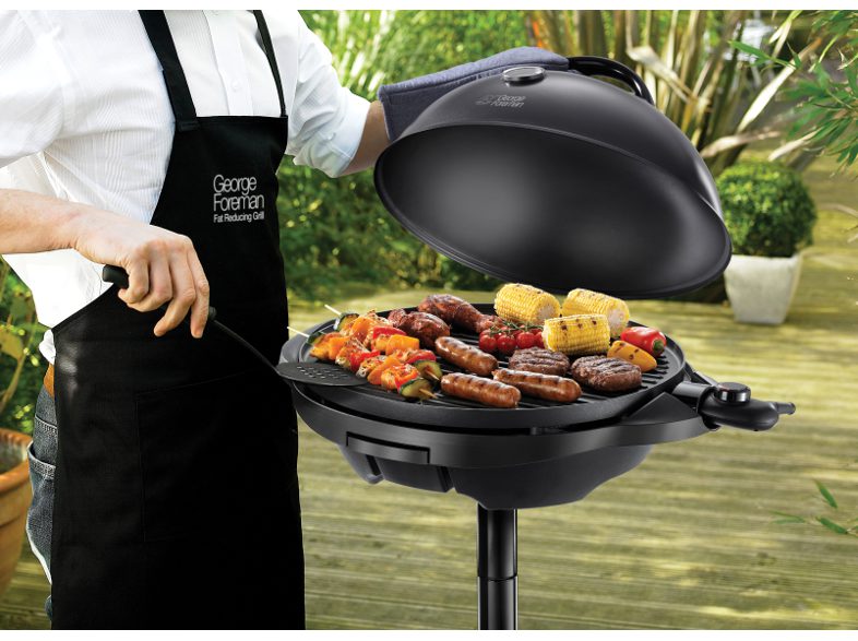 GEORGE FOREMAN 22460-56 kültéri és beltéri álló grill levehető sütőlappal – 3. kép