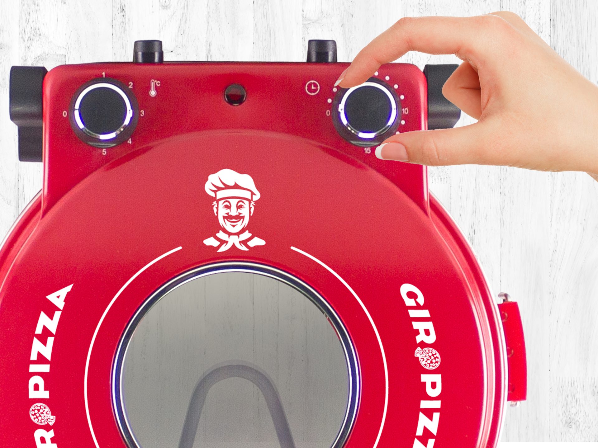 BEPER P101CUD301 pizzasütő 1200 W teljesítménnyel és pizzakővel – 3. kép