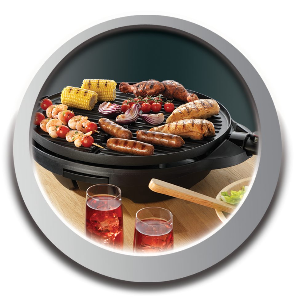 GEORGE FOREMAN 22460-56 kültéri és beltéri álló grill levehető sütőlappal – 6. kép