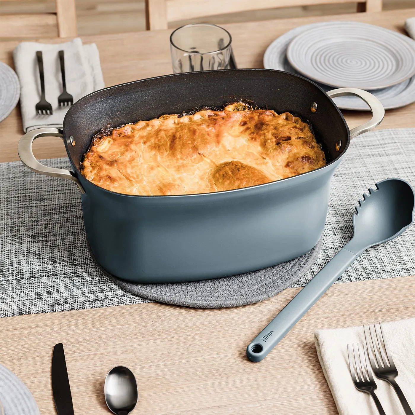 NINJA MC1001EU Foodi 8 az 1-ben PossibleCooker multicooker, 8 literes, szürke-kék – 6. kép