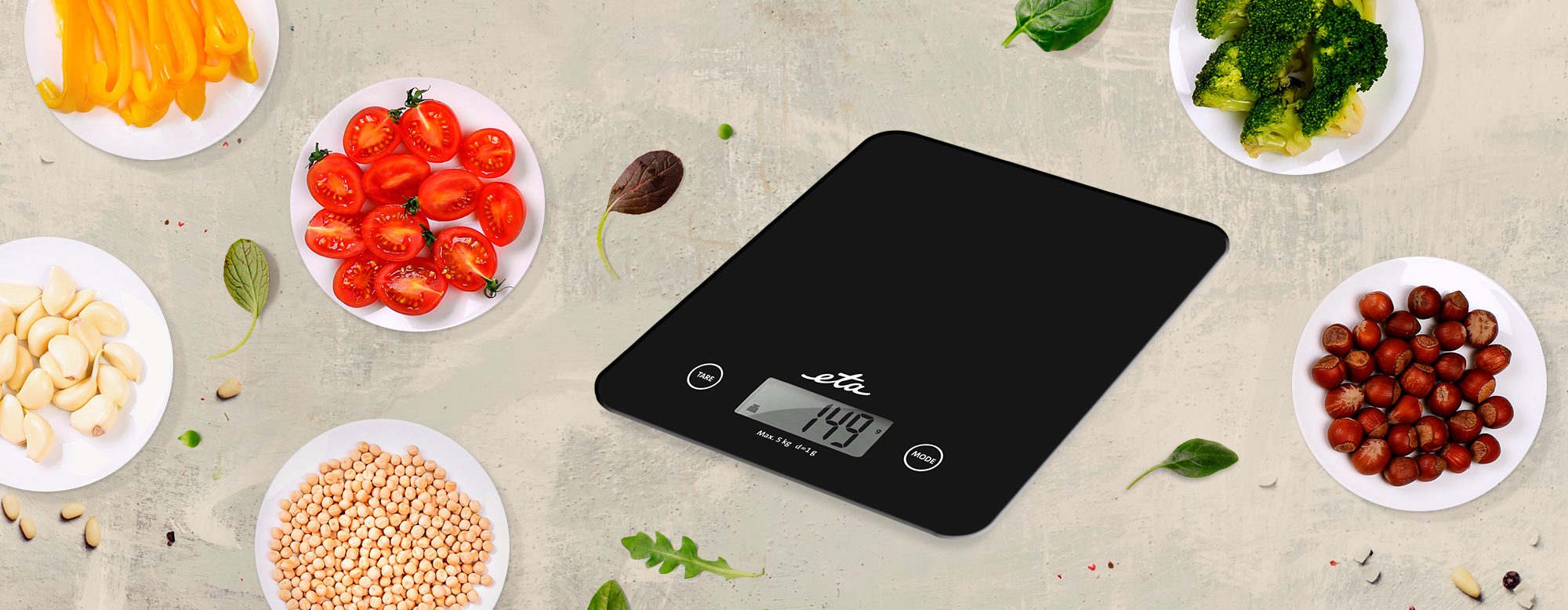 ETA 277790050 Lori digitális konyhai mérleg, 5 kg-os méréshatárral – 5. kép