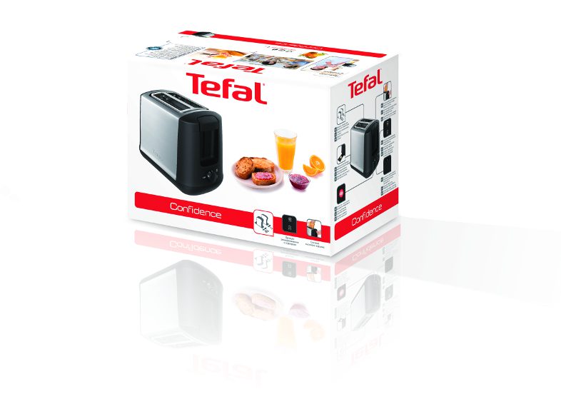 TEFAL TT340830 Confidence inox kenyérpirító 7 pirítási fokozattal, 850 W – 5. kép