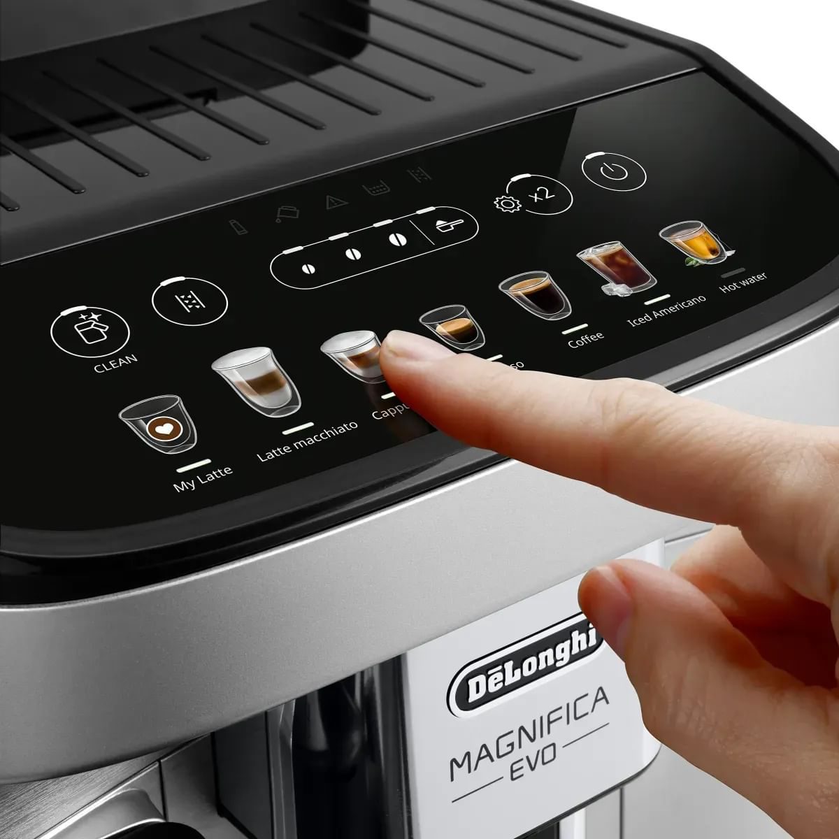 DE-LONGHI Magnifica Evo ECAM290.85.SB automata kávéfőző LatteCrema tejrendszerrel – 4. kép