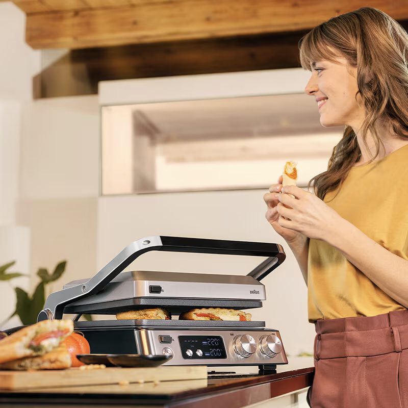 BRAUN CG7044 kontaktgrill külön szabályozható sütőlapokkal – 3. kép
