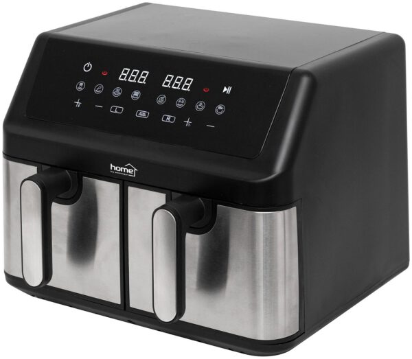 HOME HGAF29 duplakosaras forrólevegős sütő 2 × 4,5 literes kapacitással