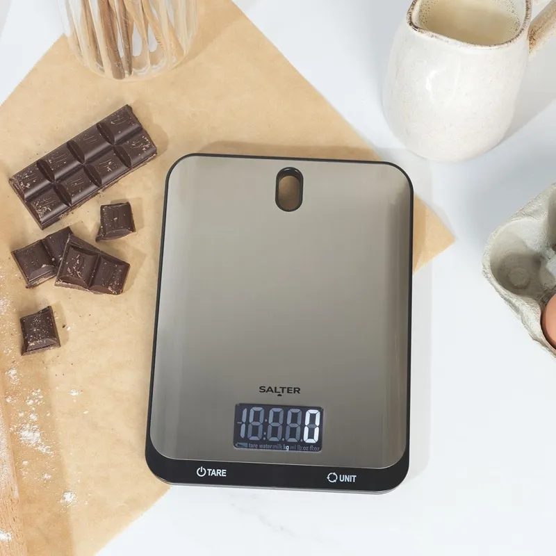 SALTER konyhai mérleg rozsdamentes acél felülettel, 5 kg – 2. kép