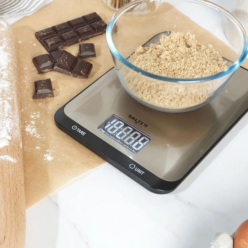 SALTER konyhai mérleg rozsdamentes acél felülettel, 5 kg – 3. kép