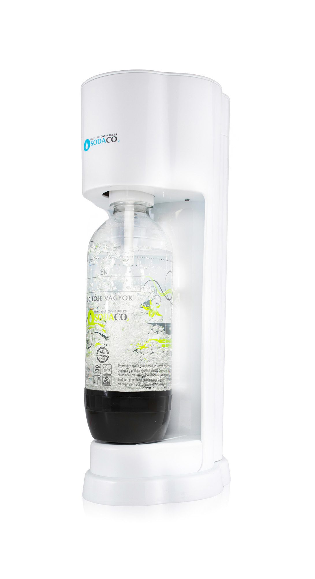 SODACO R100W fehér szódakészítő gép 1 literes BPA-mentes flakonnal – 2. kép