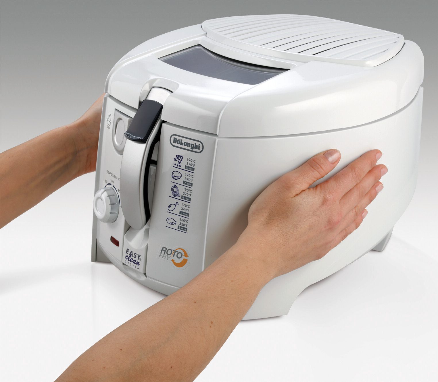 DE-LONGHI F 28311 forgókosaras olajsütő 1 kg-os kapacitással – 3. kép