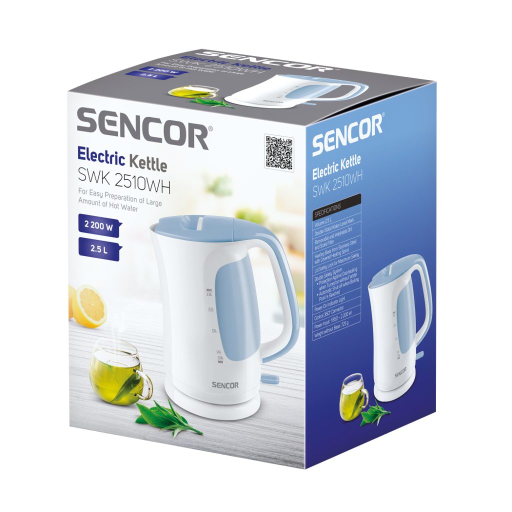SENCOR SWK 2510WH 2,5 literes fehér vízforraló – 5. kép