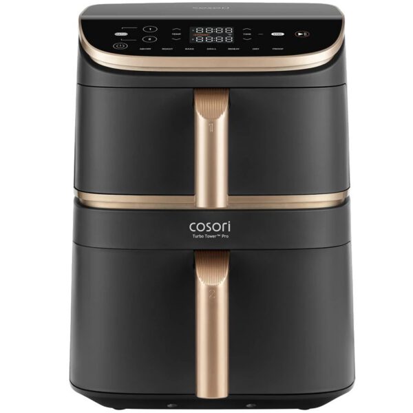 COSORI Turbo Tower Pro Smart 10,8 literes, kétkosaras forrólevegős sütő