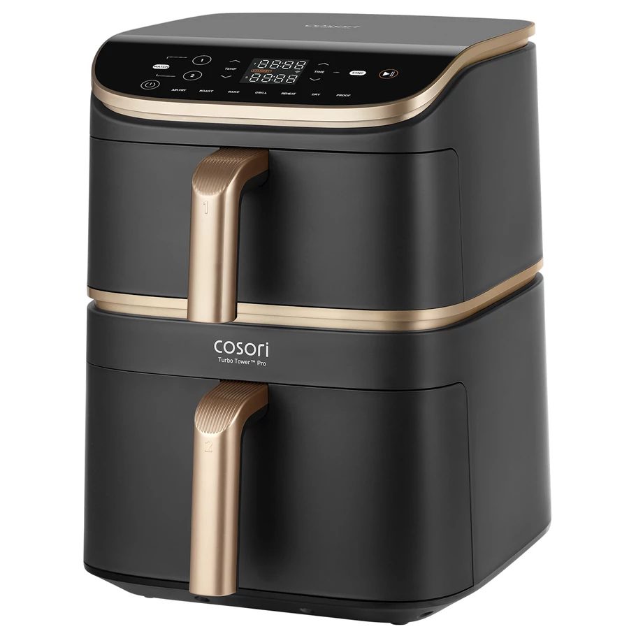 COSORI Turbo Tower Pro Smart 10,8 literes, kétkosaras forrólevegős sütő – 3. kép
