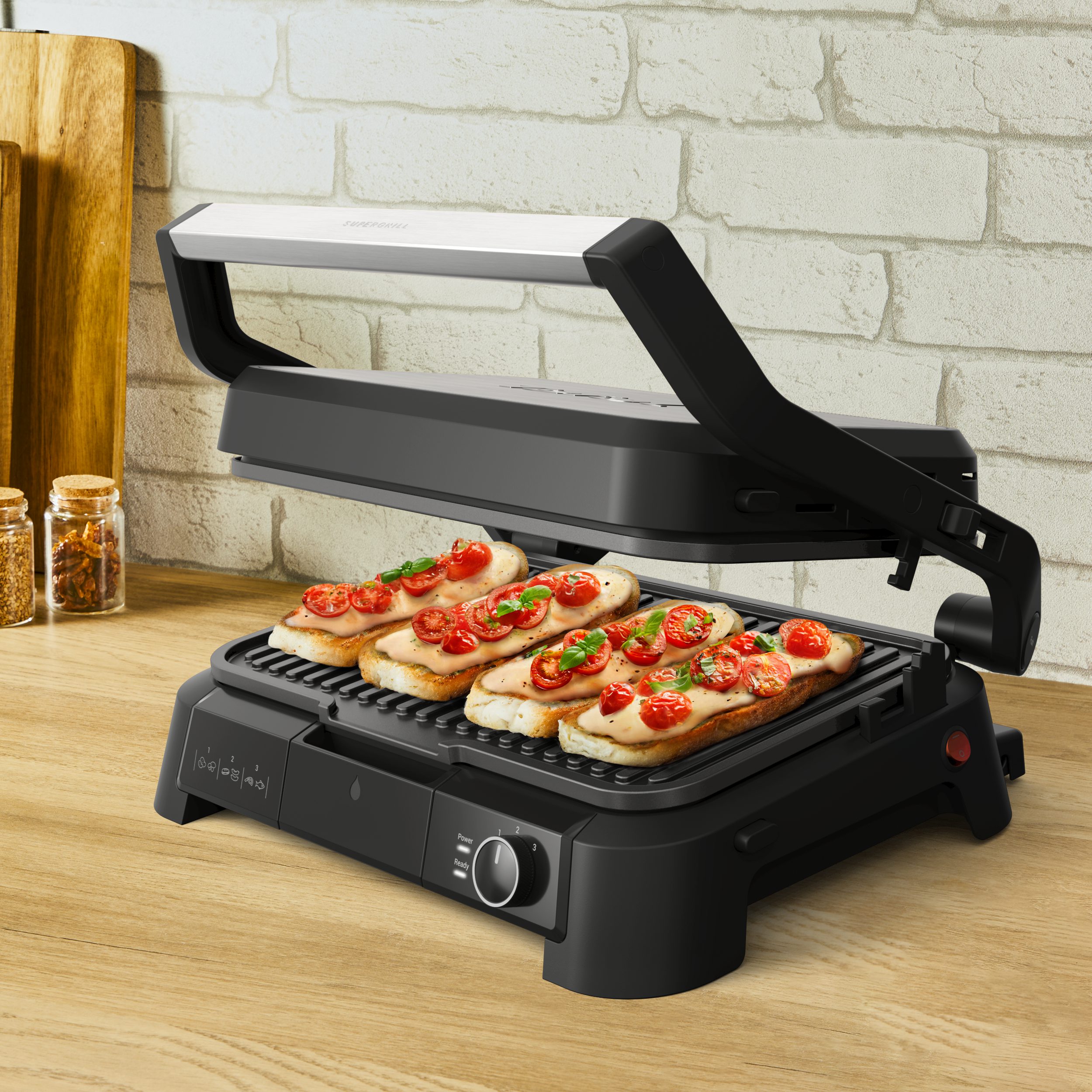 TEFAL GC520DE0 Supergrill XL ezüst 3 az 1-ben grillsütő – 4. kép