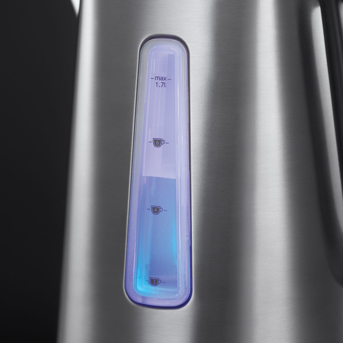 RUSSELL HOBBS 23210-70 Luna szürke vízforraló gyorsforraló jelölésekkel – 4. kép