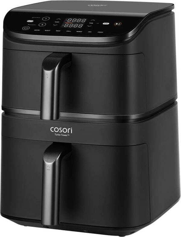 COSORI Turbo Tower 10,8 l kétkosaras forrólevegős sütő